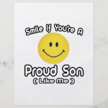 Sonría si usted es un hijo orgulloso (como mí) flyer a todo color