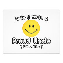 Sonría si usted es un tío orgulloso (como mí) comunicados personalizados