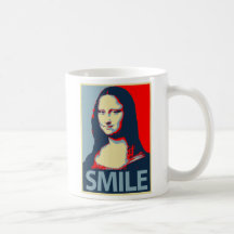 Sonrisa de Mona Lisa Taza
