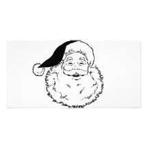 Sonrisa de Santa Tarjeta Fotográfica Personalizada