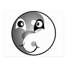 Sonrisa de Yin Yang Tarjetas Postales