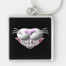 Sonrisa del gato de Cheshire Llavero Personalizado