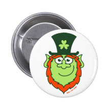 Sonrisa del Leprechaun del día del arroz del St Pin