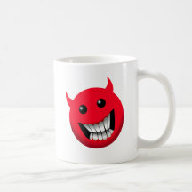 Sonrisa diabólica tazas