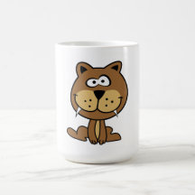 sonrisa divertida de la animación de la barreta de taza