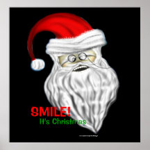 Sonrisa es poster de Papá Noel del navidad