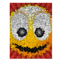 Sonrisa feliz grande tarjetas postales
