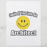 Sonrisa si usted ama a un arquitecto flyer personalizado