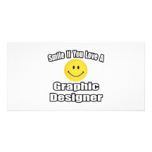 Sonrisa si usted ama a un diseñador gráfico tarjetas personales