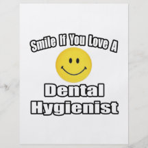 Sonrisa si usted ama a un higienista dental tarjetón