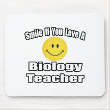 Sonrisa si usted ama a un profesor de biología alfombrilla de ratones