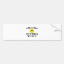 Sonrisa si usted ama a un profesor de la química pegatina de parachoque