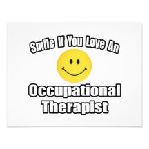Sonrisa si usted ama a un terapeuta profesional invitacion personalizada