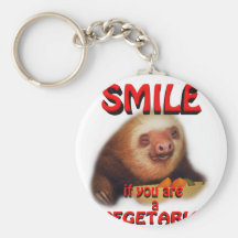 sonrisa si usted es vegetariano llaveros personalizados