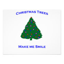 Sonrisas del árbol de navidad invitacion personalizada