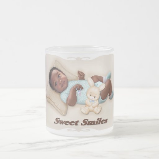 Sonrisas dulces taza de café