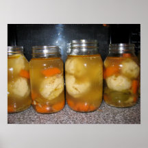 Sopa de la bola del Matzo de la mamá Posters