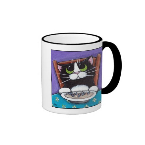 Sopa de la cola de los pescados - taza del gato