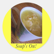 ¡Sopa del pegatina encendido!
