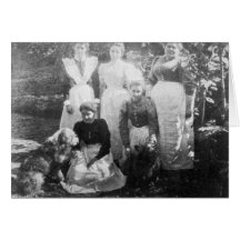 Sophia Farrell y criadas, 1899 Tarjetas