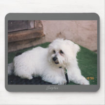 Sophie - mousepad maltés de la foto tapetes de ratones