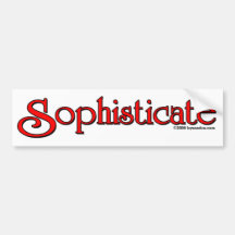 Sophisticate Pegatina De Parachoque