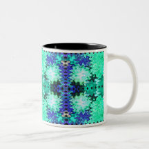 sopla el verde azul tazas