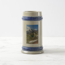 Soporte de Cevedale y pequeño lago Taza De Café