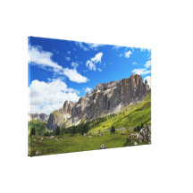 Soporte de Sella y alto valle de Gardena Lona Envuelta Para Galerías