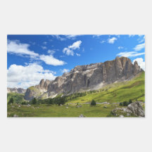 Soporte de Sella y alto valle de Gardena Rectangular Pegatinas