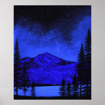 Soporte Shasta del ~ del poster en luz de las estr