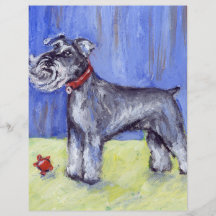 Soportes de sir Schnauzer Tarjeton