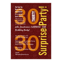 SORPRENDA a la trigésima fiesta de cumpleaños V224 Comunicados Personales