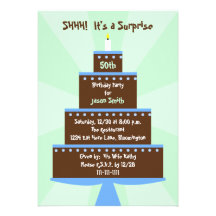 Sorprenda la 50.a invitación de la fiesta de cumpl