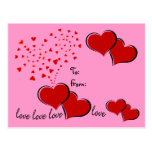 Sorpresa de la tarjeta del el día de San Valentín Postal