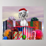 Sorpresa Merle UC del navidad de great dane Poster