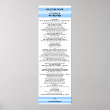 Sostenga la puerta: Lecciones para mi POSTER de lo