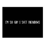 Soy arco iris tan gay de la mierda de I Tarjetas Postales