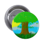 Soy botón verde pin