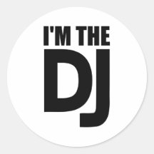 Soy DJ Pegatinas Redondas