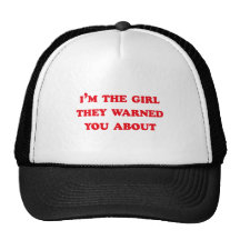 Soy EL CHICA que LE ADVIRTIERON ALREDEDOR Gorras De Camionero