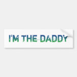 Soy el papá - azulverde - etiqueta de parachoque