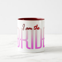 Soy el rosa de la novia tazas de café