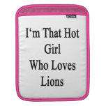 Soy ese chica caliente que ama leones manga de iPad