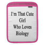 Soy ese chica lindo que ama biología funda para iPads