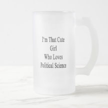 Soy ese chica lindo que ama ciencia política taza de café