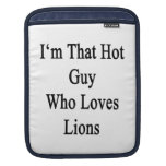 Soy ese individuo caliente que ama leones funda para iPads