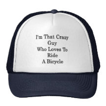 Soy ese individuo loco que ama montar una biciclet gorros bordados