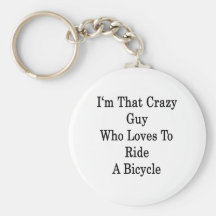Soy ese individuo loco que ama montar una biciclet llavero personalizado