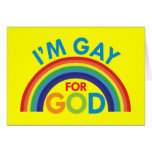 Soy gay para dios tarjetas